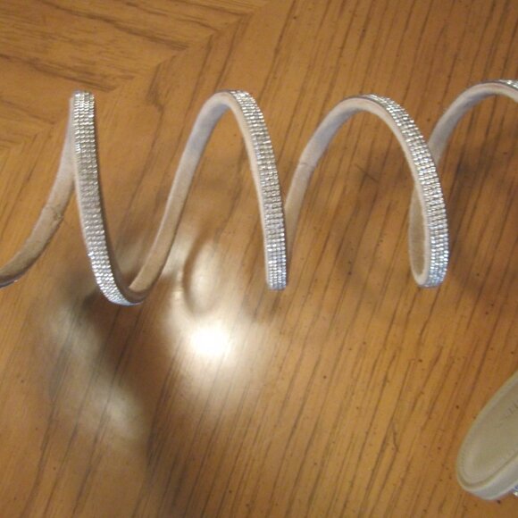 Cult Gaia Leslie Crystal-Embellished Ankle-Wrap 38 1/2 - Picture 4 of 12